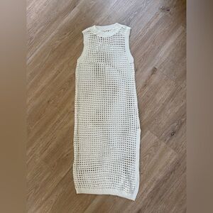 White Crochet Swim Coverup
